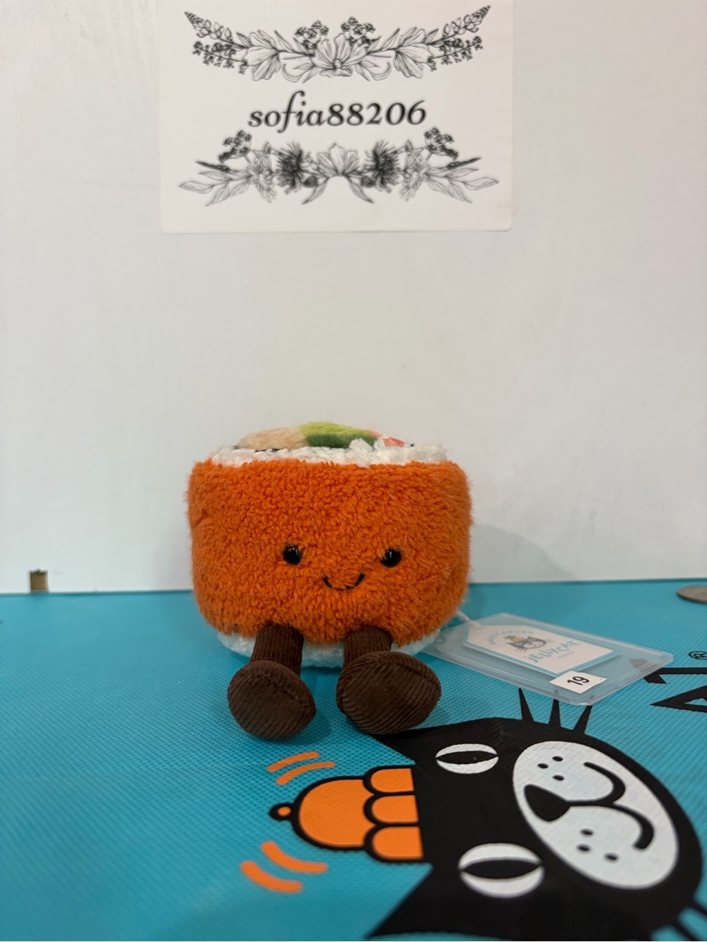 AUTHENTIC NWT Jellycat Codhi Californian Roll Sushi- UK Exclusive!
